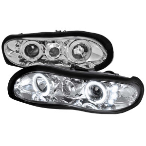 Spec-D Chrome Halo Projector Headlights | SPE LHP-CMR98H-TM
