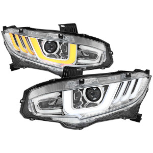 Spec-D Halo Projector Headlight | SPE LHP-CV16-SQ-RS