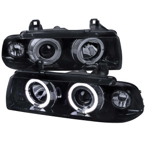 Spec-D Black Halo Projector Headlights | SPE LHP-E3621PCG-TM