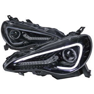 Spec-D Smoked Black Projector Headlights | SPE LHP-FRS12G-TM