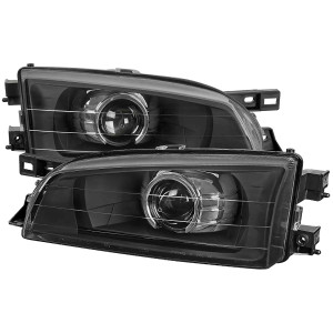 Spec-D Black Halo Projector Headlights | SPE LHP-WRX97JM-RS