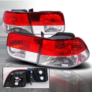 Spec-D Clear Red Altezza Tail Lights | SPE LT-CV962RPW-KS