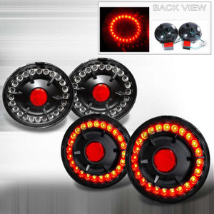 Spec-D Black LED Tail Lights | SPE LT-CVET05JMLED-KS
