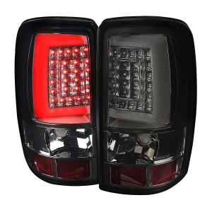 Spec-D Smoked LED Tail Lights w/ Chrome Housing | SPE LT-DEN00GLED-G2-TM