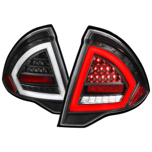 Spec-D Clear LED Tail Lights w/ Black Housing | SPE LT-FUS10JMLED-TM