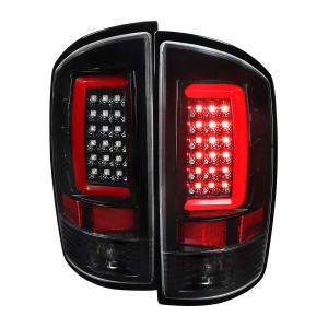 Spec-D Clear Tail Light w/ Black Housing | SPE LT-RAM02BKLED-G2-TM