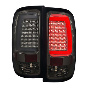 Spec-D Smoked LED Tail Light w/ Chrome Housing | SPE LT-SIE07GLED-G2-TM