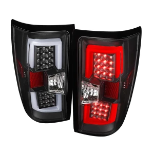 Spec-D Clear LED Tail Lights w/ Black Housing | SPE LT-SIV14JMLED-V2-TM