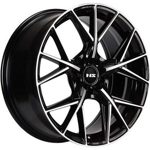 Ns Ns1808 Wheels Rims 16x7 5x114.3 Gloss Black Machined 35mm | NS1808167026+35BMF