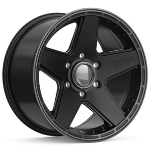 Wesrock St-5 Wheel 17x9 5x127 Black Machined w/ Dark Tint 0mm