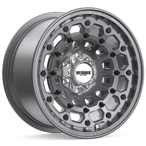 Wesrock Hk-12 Wheel 17x9 6x135 & 6x139.7 Anthracite w/ Black Bolts 30mm ~