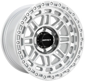 Impact Off-Road 8806 Wheel 17x9 5x127 Silver Machined -12mm - FREE LUG NUTS INCLUDED!