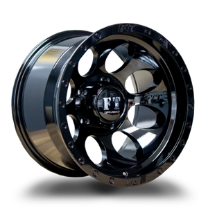 Full Throttle Ft5096 Wheels Rims 16x10 5x139.7 Gloss Black -44mm | FT50961610513944GB