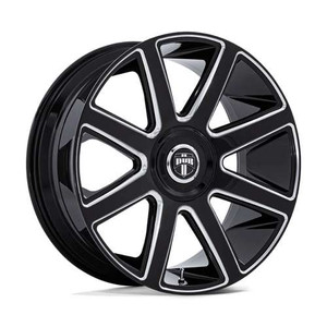 Dub Dc273 Pull Wheels Rims 24x10 6x135 6x139.7 Gloss Black Milled 30mm | DC273BE24106630