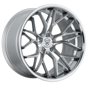 Rohana Rfc3 Wheels Rims 20x10 5x112 Machined Silver W/ Stainless Lip 8mm | RFC320105112MS8