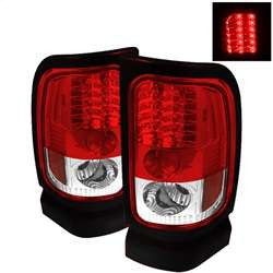 Spyder LED Tail Lights - Red Clear | FCLH 5002716
