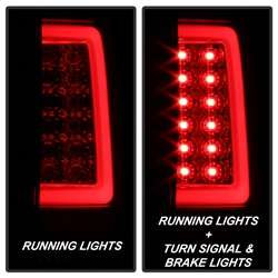 Spyder Light Bar LED Tail Lights - Version 3 - Black Smoke | FCLH 5084095