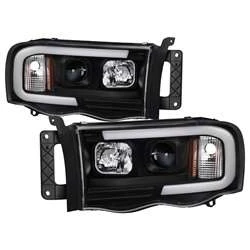 Spyder Light Bar Projector Headlights - Black | FCLH 5084606