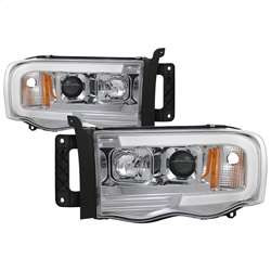 Spyder Projector Headlights - Version 2 - Light Bar DRL - Chrome | FCLH 5084613