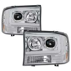 Spyder 1PC Light Bar Projector Headlights - Chrome | FCLH 5084675