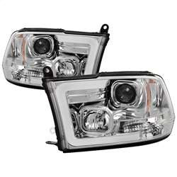 Spyder Projector Headlights - Version 2 - Light Bar DRL - Chrome | FCLH 5084828