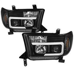 Spyder Projector Headlights - Version 2 - Light Bar DRL - Black | FCLH 5085344