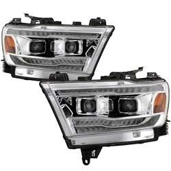 Spyder High-power LED Module (High Beam And Low Beam) Equipped Headlights - Chrome | FCLH 5087638
