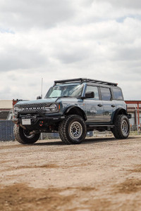 Attica 4x4 2021-2024 Ford Bronco Full-Size Roof Rack with 4 Corner LED Lights | JZBD ATTFB01F101-BX