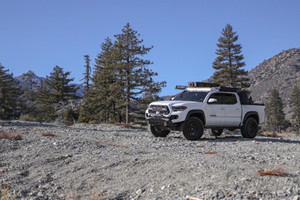 Attica 4x4 2016-2023 Toyota Tacoma Apex Series Stealth Winch Center Mount Front Bumper - Black - Powder Coated - Steel | JZBD ATTTA01A101-BX