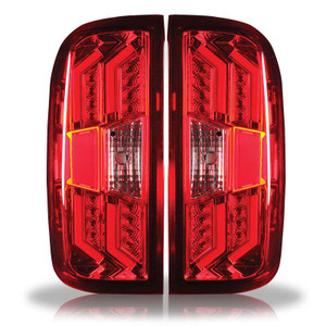 Winjet TAIL LIGHTS-CHROME / RED | HKMR CTWJ-0383-CR