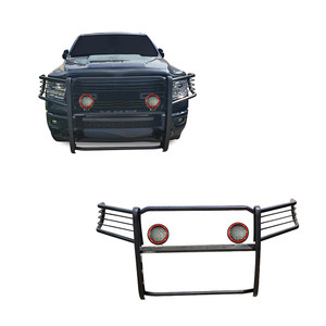 Black Horse Off Road Grille Guard Kit | GDRD 17DG111MA-PLFR