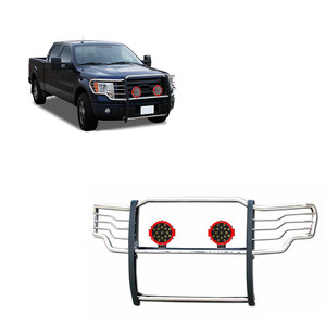 Black Horse Off Road Grille Guard Kit | GDRD 17FP32MSS-PLR