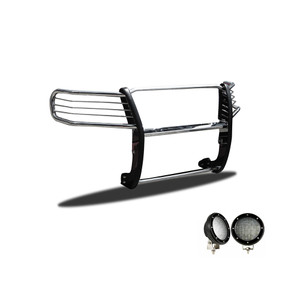 Black Horse Off Road Grille Guard Kit | GDRD 17H151402MSS-PLFB