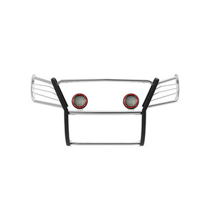 Black Horse Off Road Grille Guard Kit | GDRD 17NR26MSS-PLFR