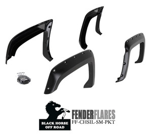 Black Horse Off Road Fender Flares | GDRD FF-CHSIL-SM-PKT