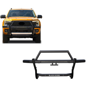 Black Horse Off Road Rambler Grille Guard Kit | GDRD RAGF10-K1