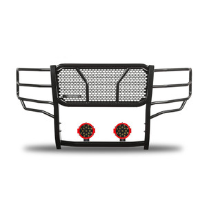 Black Horse Off Road Rugged Heavy Duty Grille Guard Kit | GDRD RU-CHSI15-B-PLR