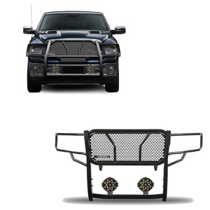 Black Horse Off Road Rugged Heavy Duty Grille Guard Kit | GDRD RU-DORA09-B-PLB
