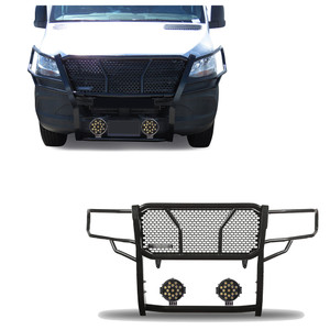Black Horse Off Road Rugged Heavy Duty Grille Guard Kit | GDRD RU-DOSP19-B-PLB