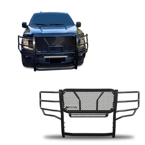Black Horse Off Road Rugged Heavy Duty Grille Guard Kit | GDRD RU-FOF115-B-KIT