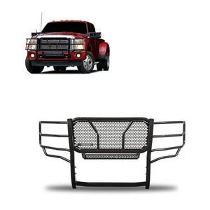 Black Horse Off Road Rugged Heavy Duty Grille Guard | GDRD RU-FOF211-B