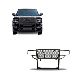 Black Horse Off Road Rugged Heavy Duty Grille Guard | GDRD RU-GMSI14-B