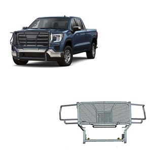 Black Horse Off Road Rugged Heavy Duty Grille Guard Kit | GDRD RU-GMSI20-B-K1