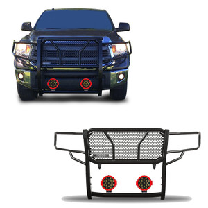 Black Horse Off Road Rugged Heavy Duty Grille Guard Kit | GDRD RU-TOTU07-B-PLR
