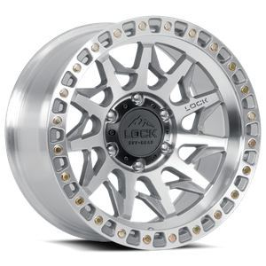 Lock Offroad Lunatic Wheel 17x9 6x139.7 Machined w/ Clear Coat -12mm|LUNATIC-7969MC