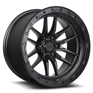 Lock Offroad Krawler Wheel 20x10 8x180 Matte Black w/ Matte Black Ring -18mm|KRAWLER-2188MB