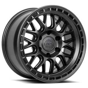 Lock Offroad Onyx Wheel 17x9 5x127 Matte Black w/ Matte Black Ring -12mm|ONYX-7957MB12N