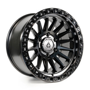 Arena A101 Mesa Wheel 20x9 6x139.7 Satin Black w/ Gloss Black Lip 0mm - FREE T-SHIRT INCLUDED!
