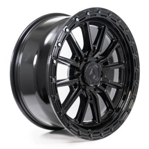 Arena A106 Trek Wheel 20x9 6x139.7 Gloss Black 0mm - FREE LUG NUTS INCLUDED!