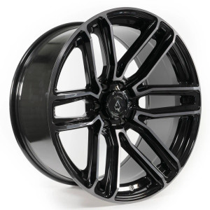 Arena A111 Supreme Wheel 20x9 8x170 Brushed Gloss Black w/ Dark Tint 0mm - FREE T-SHIRT INCLUDED!